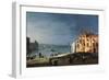 View of Murano from the Island San Pietro Di Castello, 18th Century-Canaletto-Framed Giclee Print