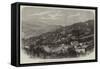 View of Murree, One of the Sanitariums in India, from the Observatory Hill-null-Framed Stretched Canvas