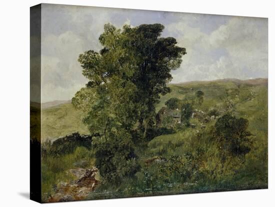 View of Nantlle, Caernarvonshire, 1855-Alfred William Hunt-Stretched Canvas