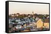 View of Nantucket Village-Guido Cozzi-Framed Stretched Canvas