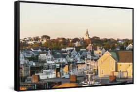 View of Nantucket Village-Guido Cozzi-Framed Stretched Canvas