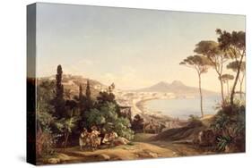 View of Naples, 1837/38-Carl Wilhelm Goetzloff-Stretched Canvas