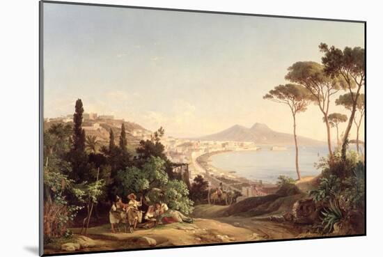 View of Naples, 1837/38-Carl Wilhelm Goetzloff-Mounted Giclee Print