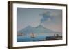 View of Naples Bay with Mount Vesuvius-null-Framed Giclee Print