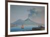 View of Naples Bay with Mount Vesuvius-null-Framed Giclee Print