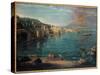 View of Naples from Posillipo, by Gaspar Van Wittel known as Gaspare Vanvitelli,-Gaspar Van Wittel-Stretched Canvas