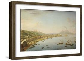 View of Naples from Posillipo with the Riviera Di Chiaia-Antonio Joli-Framed Giclee Print