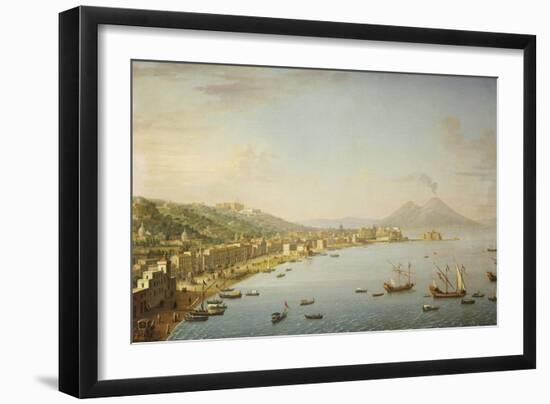 View of Naples from Posillipo with the Riviera Di Chiaia-Antonio Joli-Framed Giclee Print