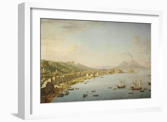View of Naples from Posillipo with the Riviera Di Chiaia-Antonio Joli-Framed Giclee Print