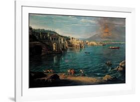 View of Naples from Posillipo-Gaspar van Wittel-Framed Premium Giclee Print