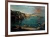 View of Naples from Posillipo-Gaspar van Wittel-Framed Premium Giclee Print