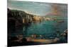 View of Naples from Posillipo-Gaspar van Wittel-Mounted Premium Giclee Print