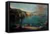 View of Naples from Posillipo-Gaspar van Wittel-Framed Stretched Canvas