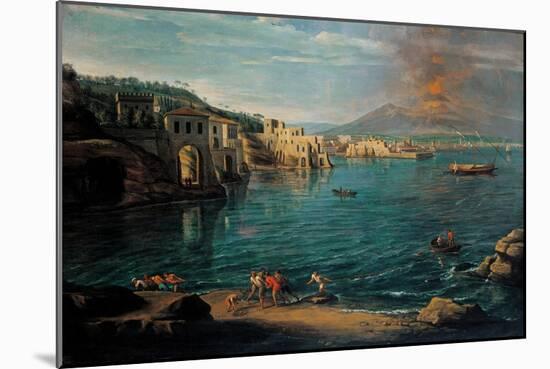 View of Naples from Posillipo-Gaspar van Wittel-Mounted Art Print