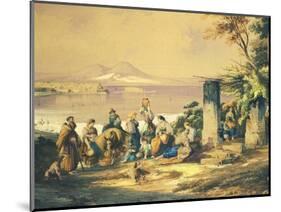 View of Naples from Posillipo-Consalvo Carelli-Mounted Giclee Print