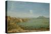 View of Naples from the Bay with Mt. Vesuvius-Antonio Joli-Stretched Canvas