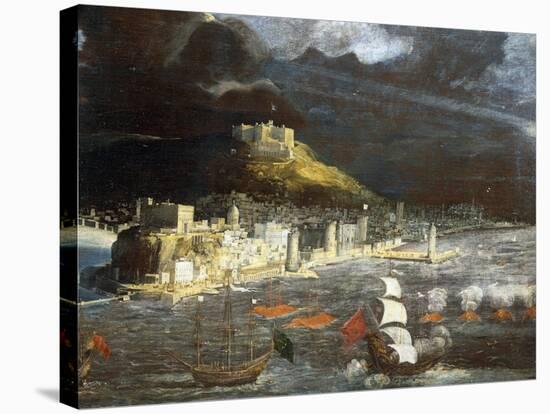 View of Naples from the Sea-Francois Gerard-Stretched Canvas
