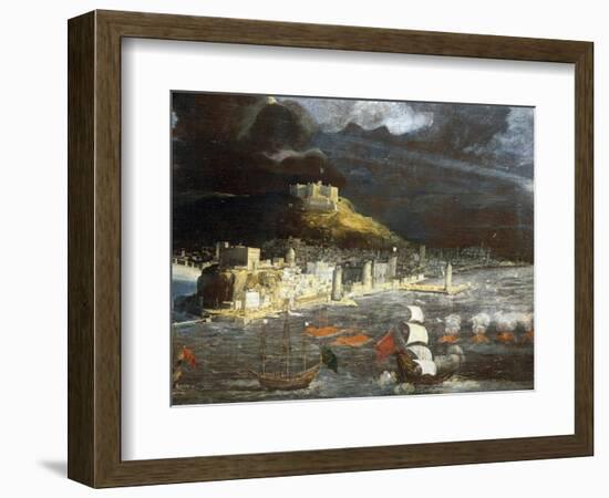 View of Naples from the Sea-Francois Gerard-Framed Giclee Print