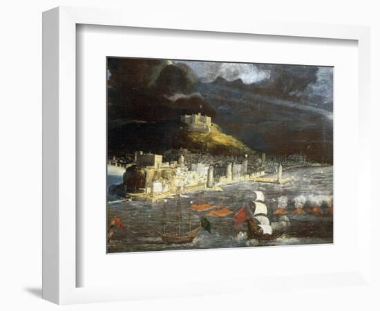 View of Naples from the Sea-Francois Gerard-Framed Giclee Print