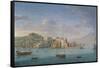 View of Naples from the Sea-Hendrick Van Lint-Framed Stretched Canvas