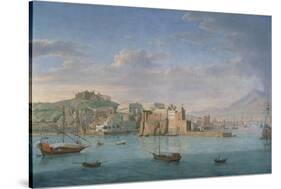 View of Naples from the Sea-Hendrick Van Lint-Stretched Canvas