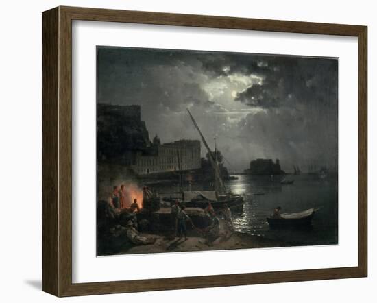 View of Naples in Moonlight, 1829-Silvestr Fedosievich Shchedrin-Framed Giclee Print