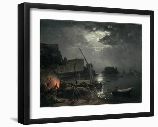 View of Naples in Moonlight, 1829-Silvestr Fedosievich Shchedrin-Framed Giclee Print