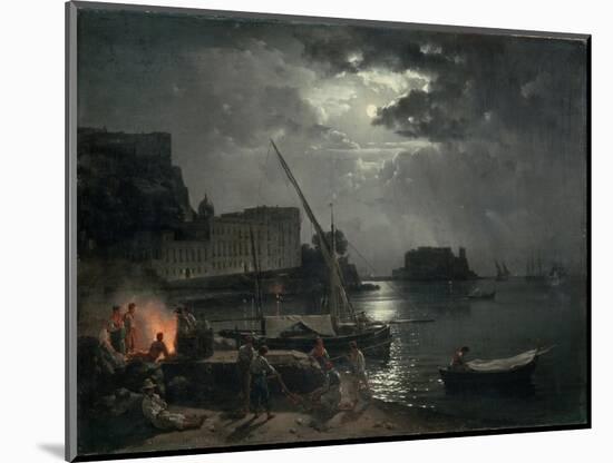 View of Naples in Moonlight, 1829-Silvestr Fedosievich Shchedrin-Mounted Giclee Print