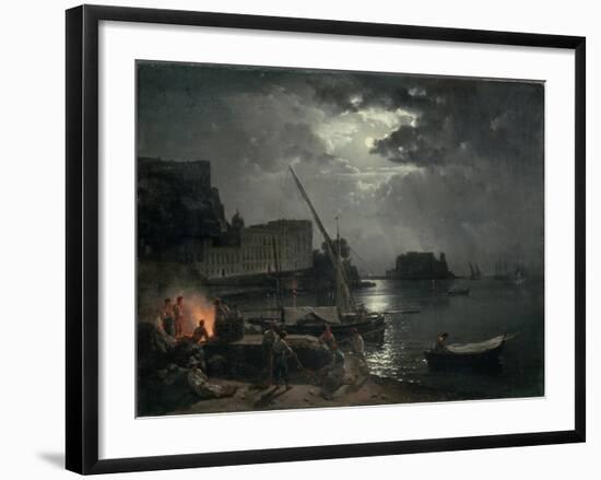 View of Naples in Moonlight, 1829-Silvestr Fedosievich Shchedrin-Framed Giclee Print