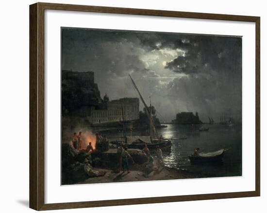 View of Naples in Moonlight, 1829-Silvestr Fedosievich Shchedrin-Framed Giclee Print