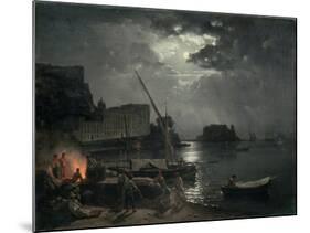 View of Naples in Moonlight, 1829-Silvestr Fedosievich Shchedrin-Mounted Giclee Print