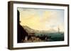 View of Naples with Vesuvius in the Background-Claude Joseph Vernet-Framed Giclee Print