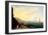 View of Naples with Vesuvius in the Background-Claude Joseph Vernet-Framed Giclee Print