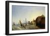 View of Napoleon Quay at Cherbourg, 1838-Jean Louis Petit-Framed Giclee Print