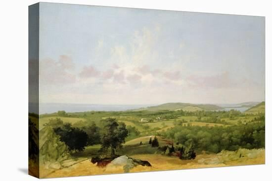 View of Narragansett Bay, Near Warwick, Rhode Island-David Johnson-Stretched Canvas