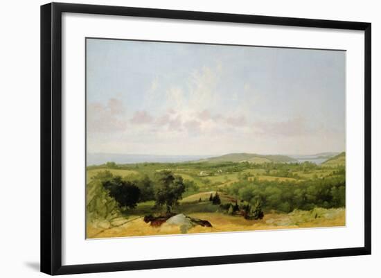 View of Narragansett Bay, Near Warwick, Rhode Island-David Johnson-Framed Giclee Print