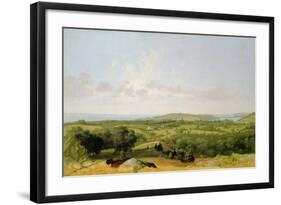 View of Narragansett Bay, Near Warwick, Rhode Island-David Johnson-Framed Giclee Print