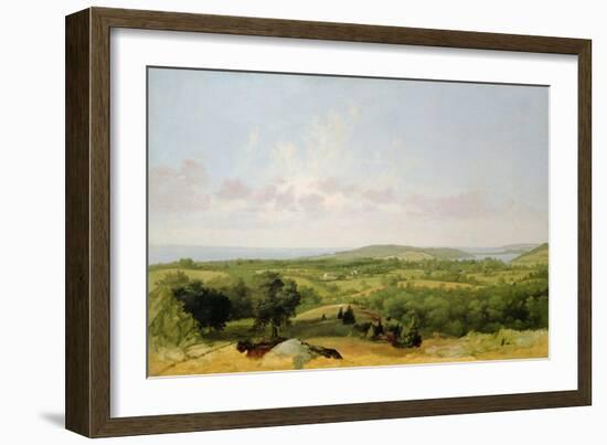 View of Narragansett Bay, Near Warwick, Rhode Island-David Johnson-Framed Giclee Print