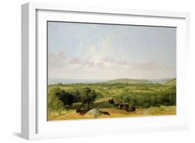 View of Narragansett Bay, Near Warwick, Rhode Island-David Johnson-Framed Giclee Print