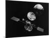 View of NASA Satellite Orbiting Earth-null-Mounted Photographic Print