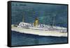 View of Nassau Cruises Liner SS Florida-Lantern Press-Framed Stretched Canvas