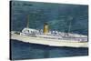 View of Nassau Cruises Liner SS Florida-Lantern Press-Stretched Canvas