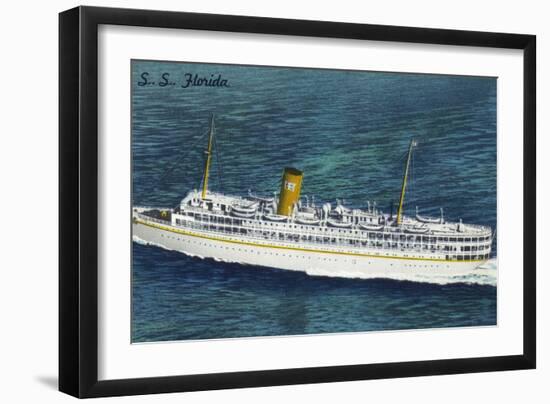 View of Nassau Cruises Liner SS Florida-Lantern Press-Framed Art Print