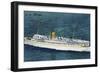 View of Nassau Cruises Liner SS Florida-Lantern Press-Framed Art Print