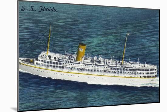 View of Nassau Cruises Liner SS Florida-Lantern Press-Mounted Art Print