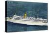 View of Nassau Cruises Liner SS Florida-Lantern Press-Stretched Canvas