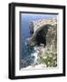 View of Natural Bridge and Boat, Blue Grotto, Malta-Peter Thompson-Framed Photographic Print