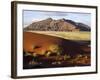 View of Naukluft Mountains from Elim Dune Near Sesriem in Namib-Naukluft National Park, Namibia-Julian Love-Framed Photographic Print