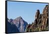 View of Navajo sandstone formations from Angel's Landing Trail in Zion National Park, Utah, United -Michael Nolan-Framed Stretched Canvas