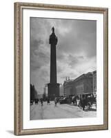 View of Nelson's Pillar in Dublin-Hans Wild-Framed Photographic Print